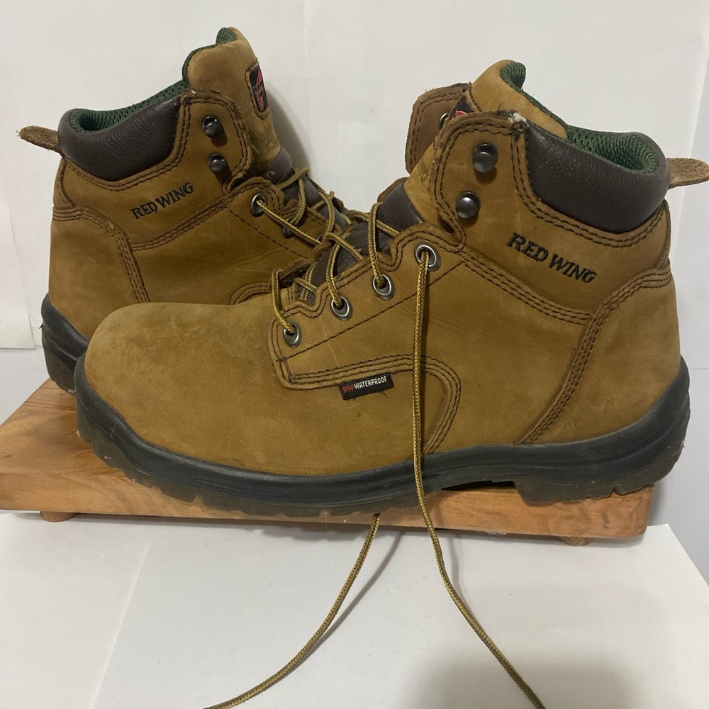 Red Wing Work Boots ASTM F2892-11 EH Brown Leather Upper Boots USA Size 11.5